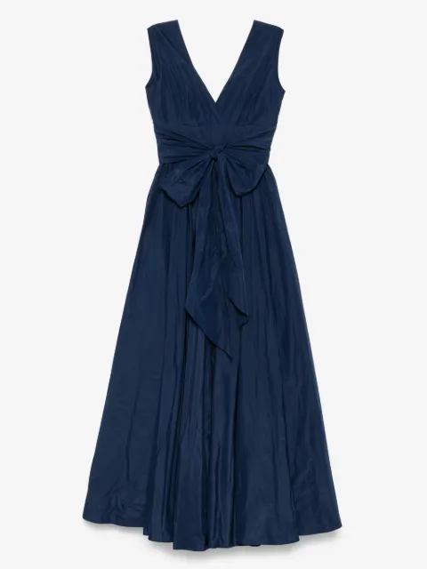 Cenere GB bow-embellished midi dress
