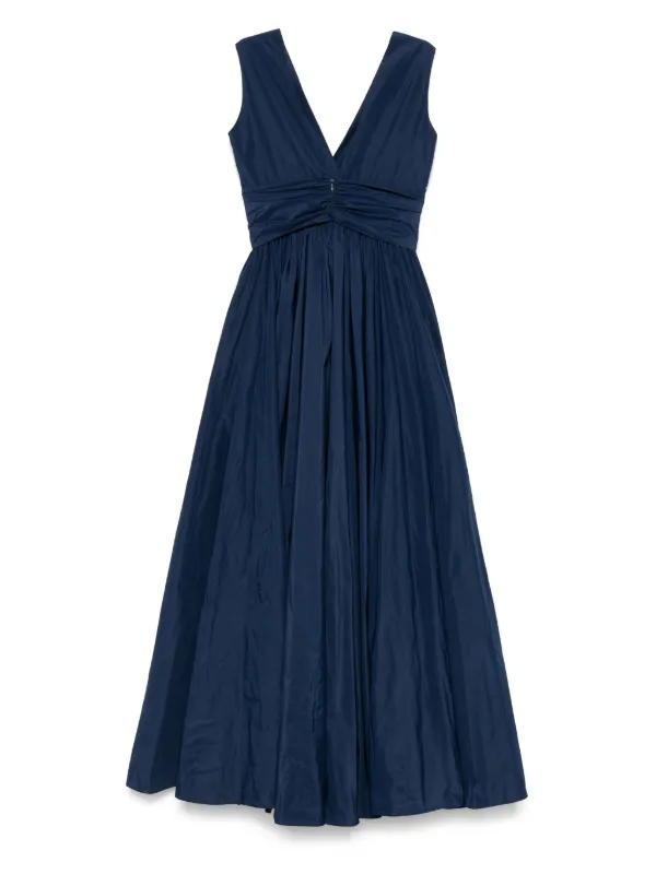 Cenere Gb Bow-embellished Midi Dress - Blue