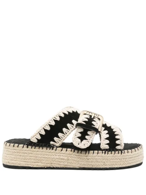 Mou sandalias Jute con tacón de 45 mm