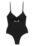 Fisico cut out-detail swimsuit - Black