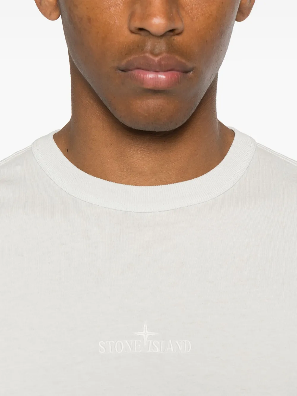 Stone Island Katoenen T-shirt Beige