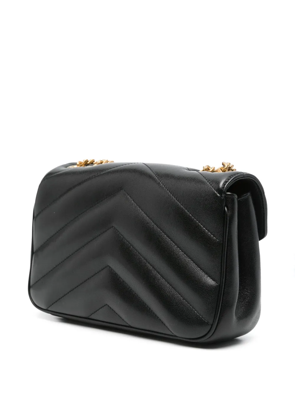 Saint Laurent Loulou kleine schoudertas Zwart