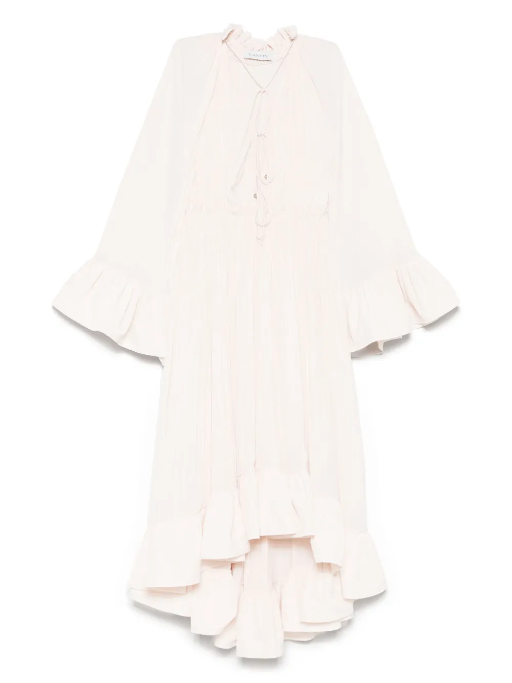 Lanvin Asymmetrische midi-jurk Roze