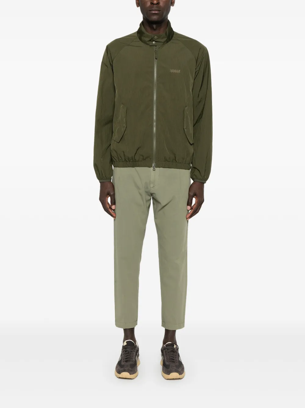 DONDUP Broek met geplooid detail - Groen