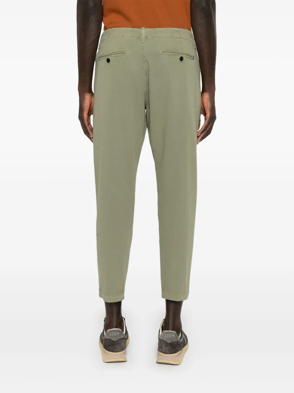 DONDUP Broek met geplooid detail Groen