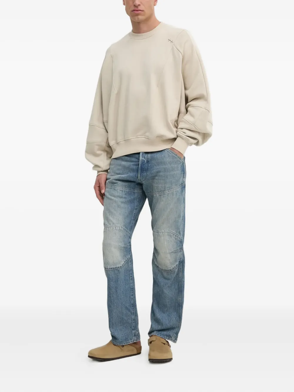 HELIOT EMIL Sweater met ronde hals - Beige
