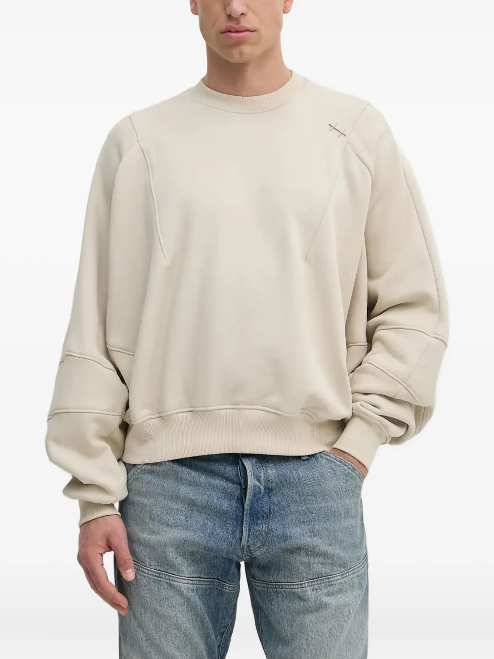 HELIOT EMIL Sweater met ronde hals Beige