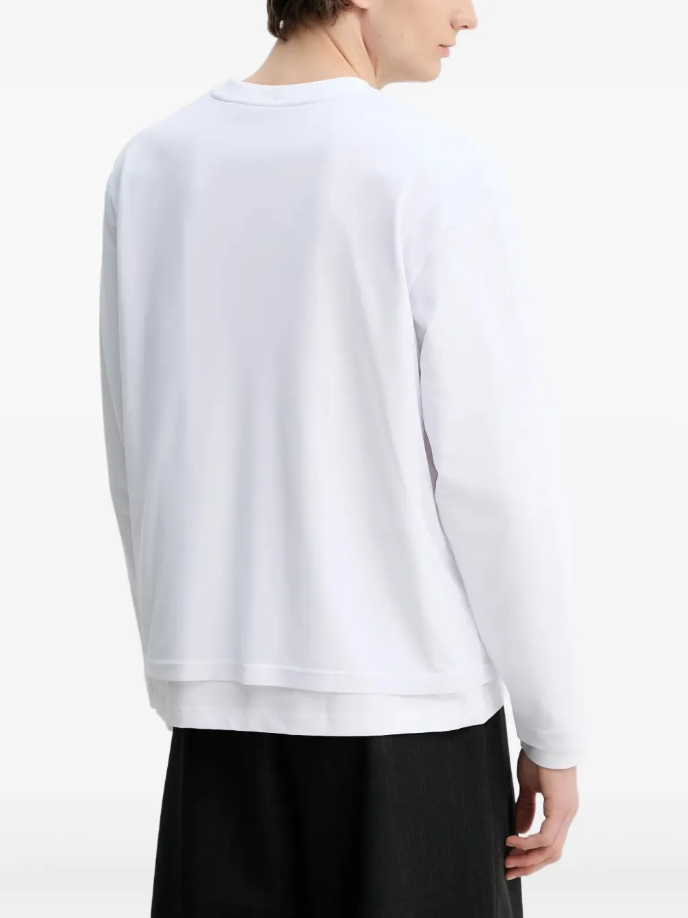 HELIOT EMIL T-shirt met bloemenprint en lange mouwen Wit