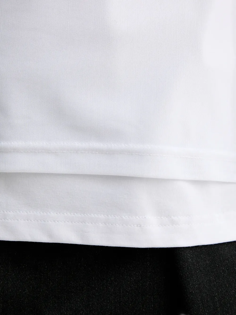 HELIOT EMIL Marl gelaagd T-shirt met grafische print Wit