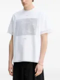 HELIOT EMIL Marl graphic-print layered T-shirt - White