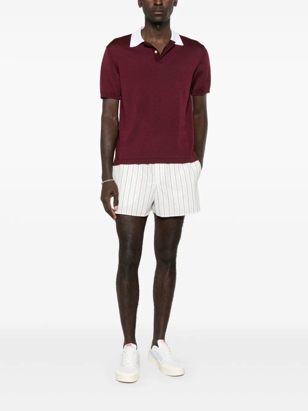 AMI Paris cotton shorts - Wit