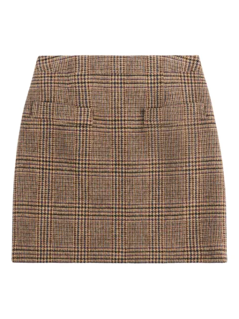 Fay checked mini skirt