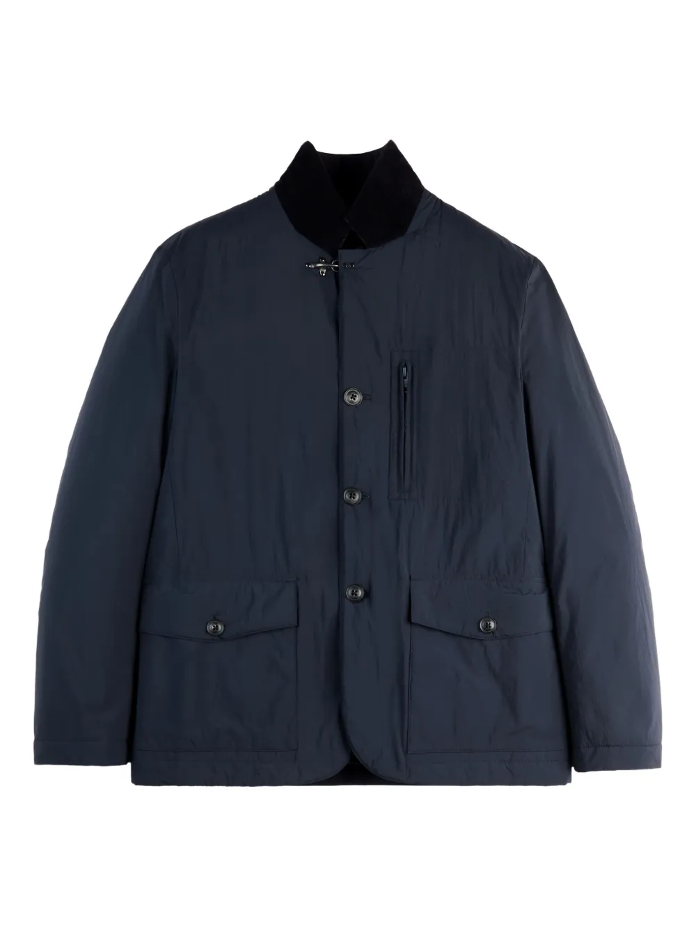 Fay Button-up jack Blauw
