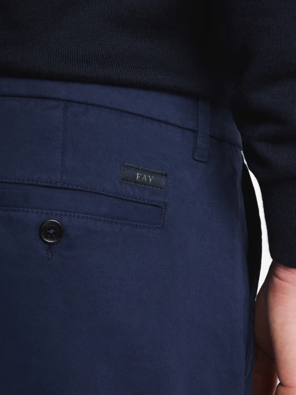Fay Tailored Trousers In Blue