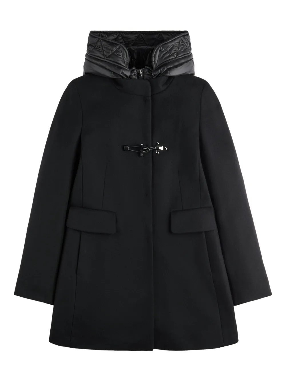 Fay double-breasted coat Zwart