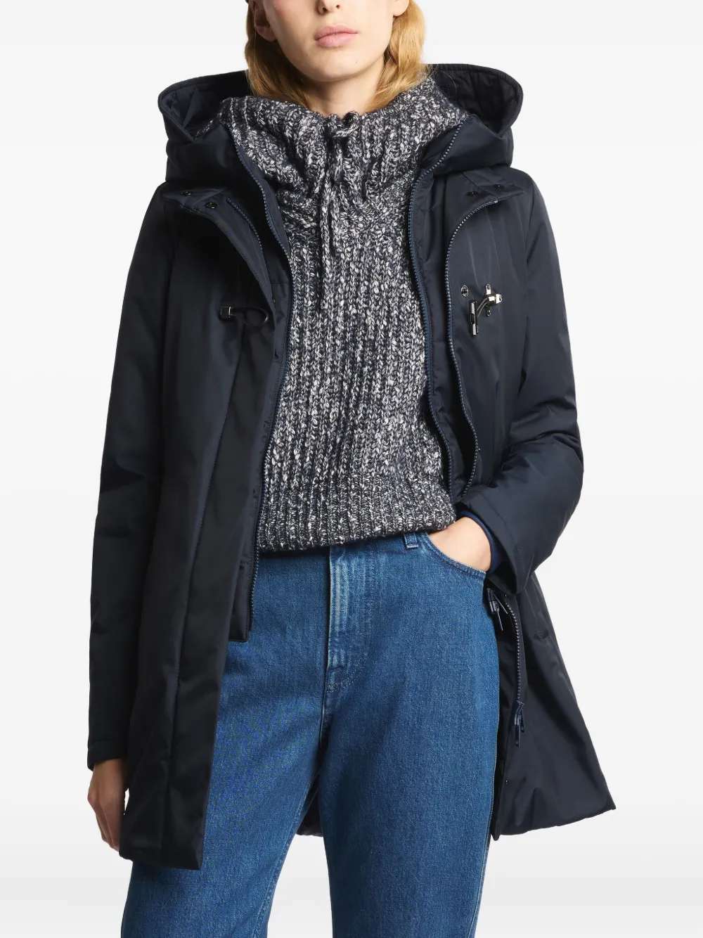 Fay Parka met capuchon Blauw