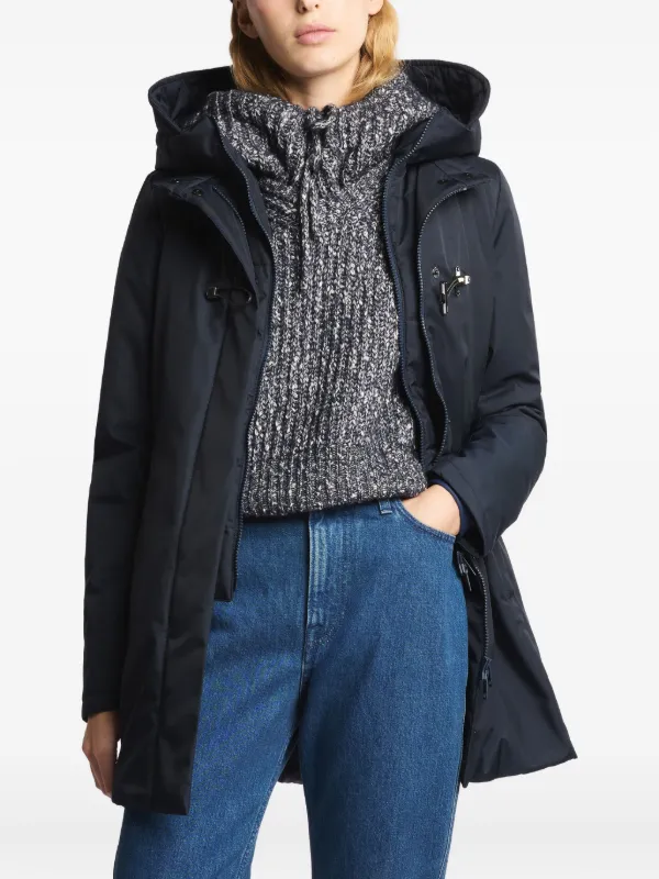 【GRAY/BLUE】FIRE PATCHED PARKA Relay Jeans Men's Tech Padded Blue Parka Jacket | Bash