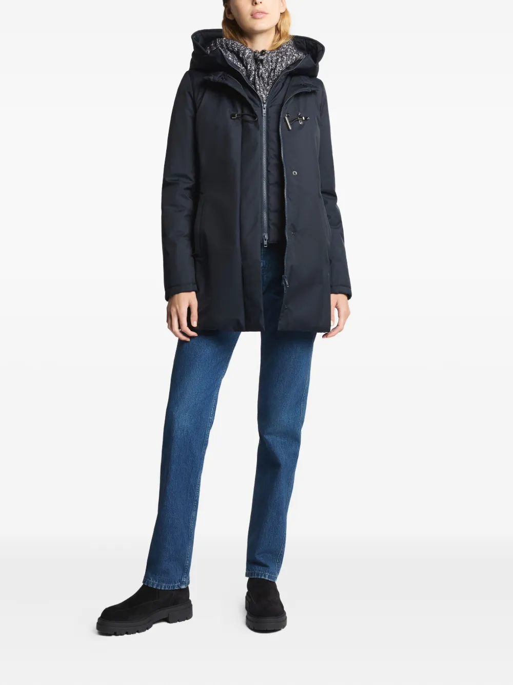 Fay Parka met capuchon Blauw