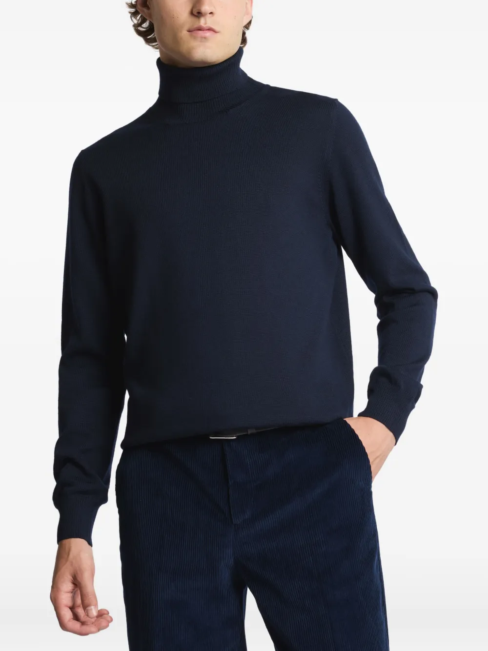 Fay Trui van scheerwol Blauw