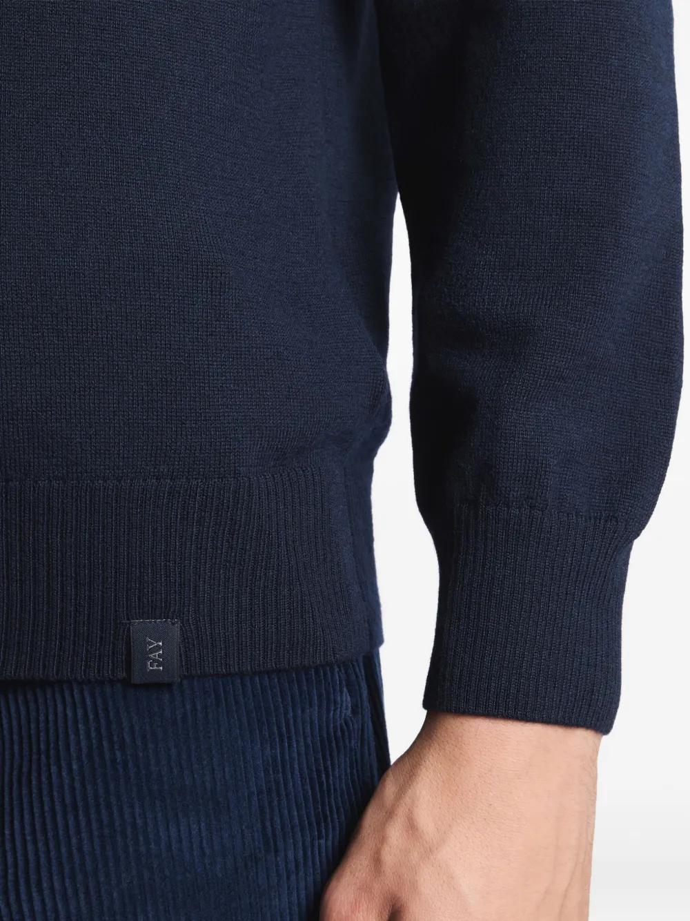 Fay Trui van scheerwol Blauw