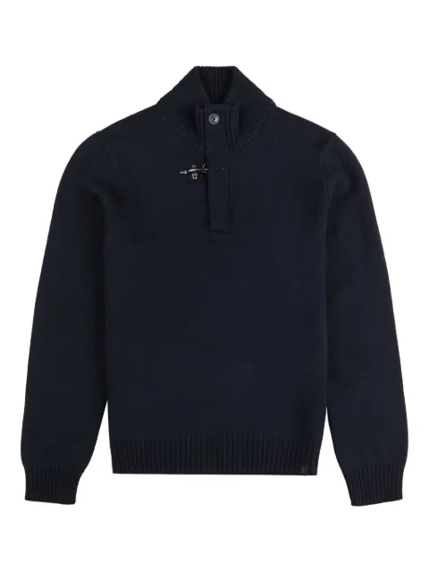 Fay elbow-patch sweater 