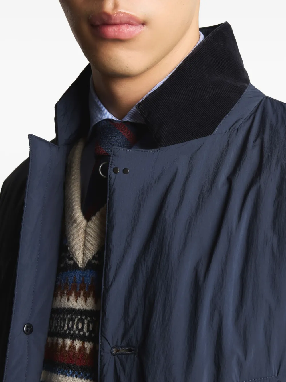 Fay Marineblauw jack met knopen