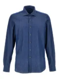 Fay chambray button-up shirt - Blue
