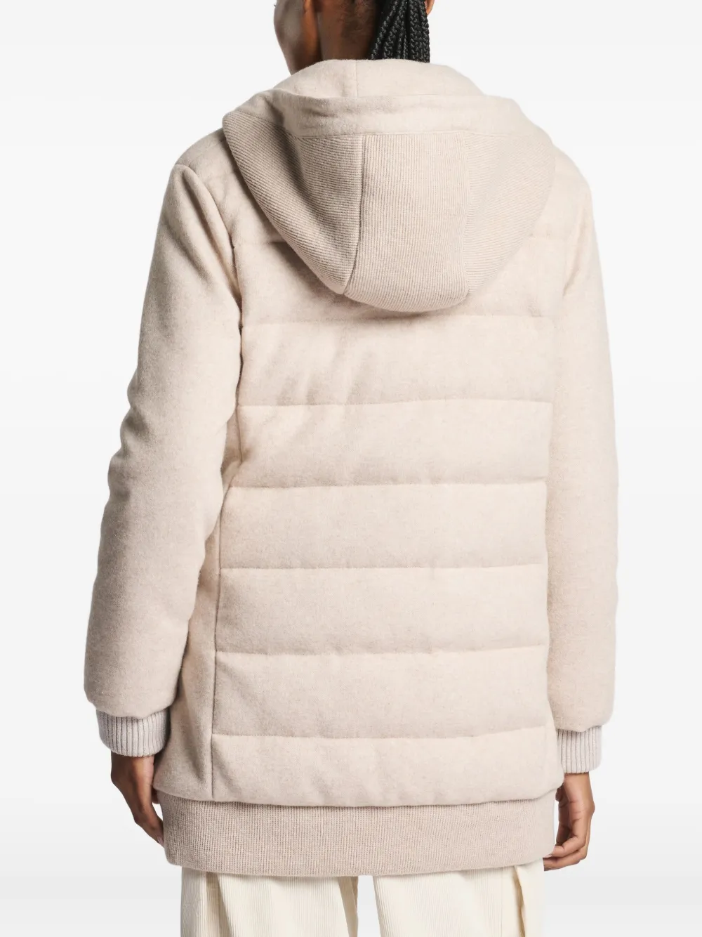 Fay Gewatteerd jack met capuchon Beige