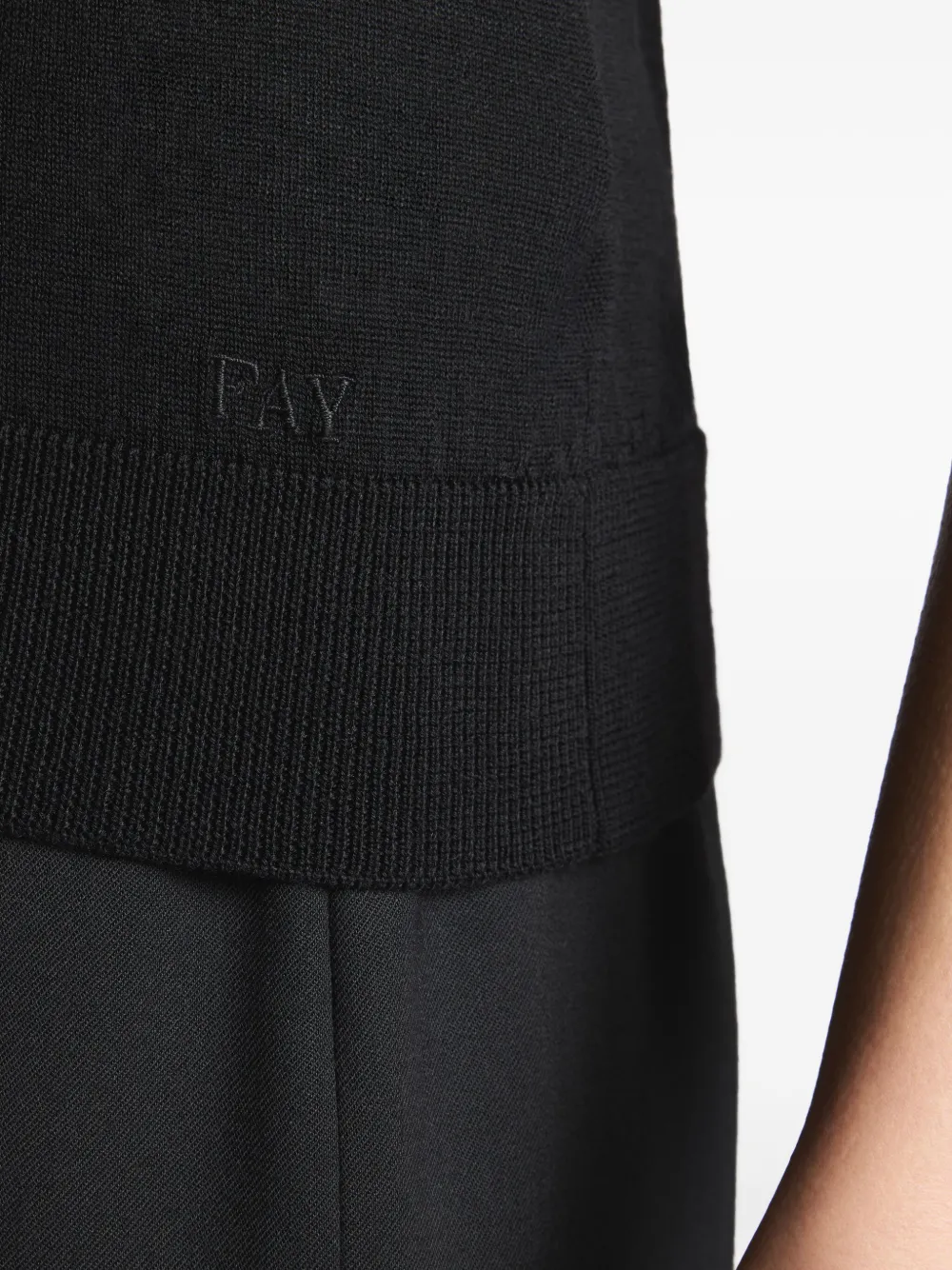 Fay Mouwloze top Zwart