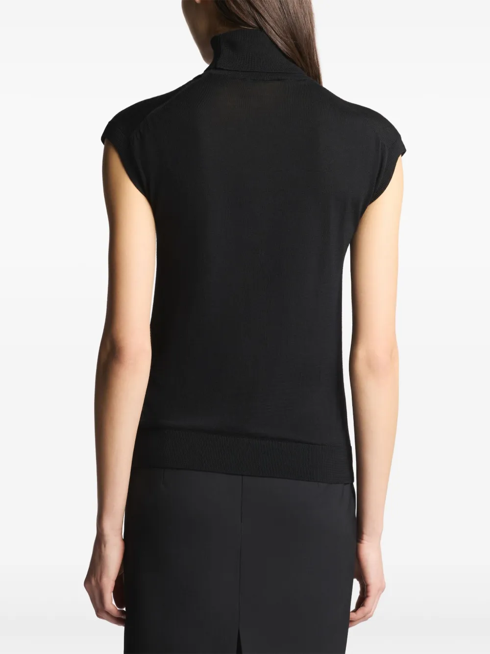 Fay Mouwloze top Zwart