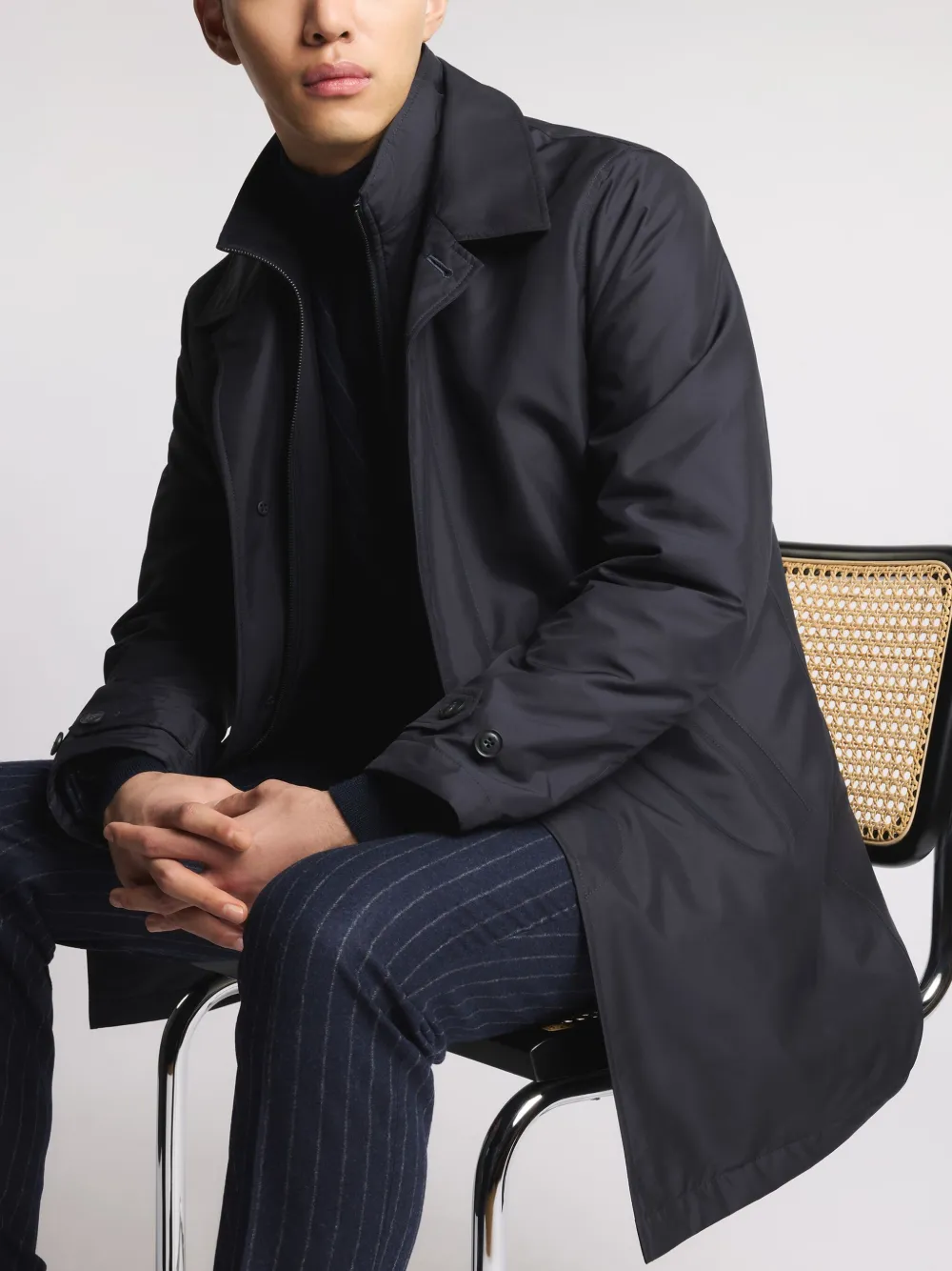 Collared Zip-Up Coat