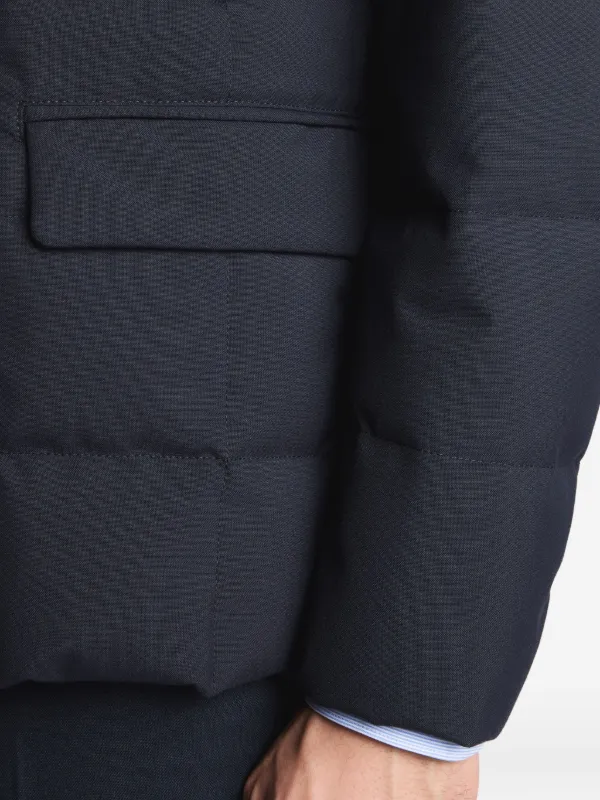 Fay Padded button-up Jacket | Blue | FARFETCH RO