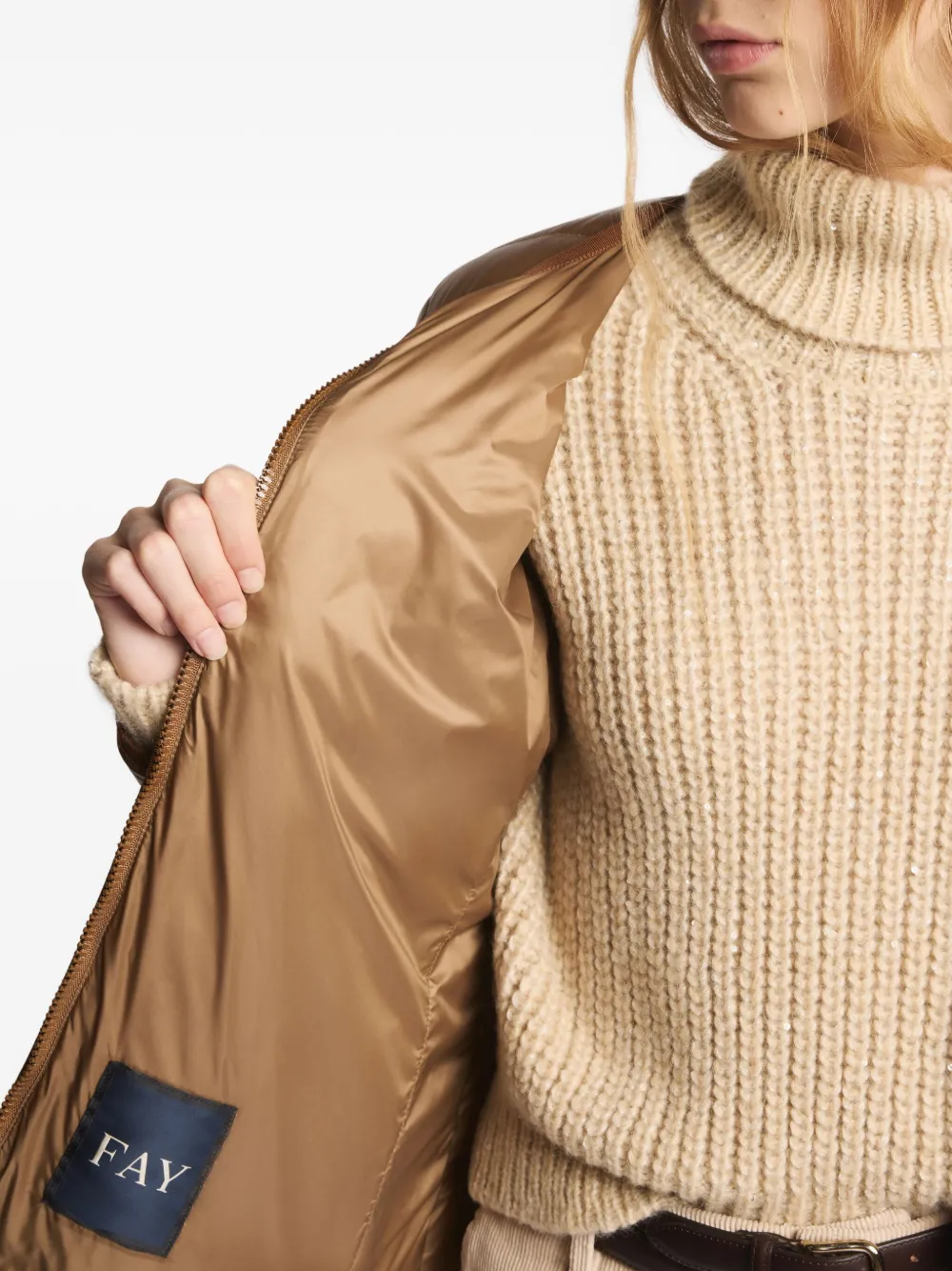 Fay quilted jacket Bruin