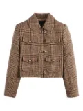 Fay checked jacket - Brown