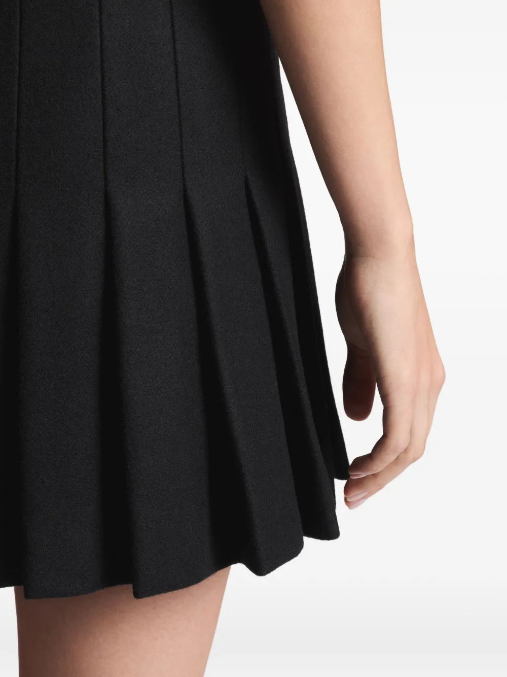 Fay Mini-plooirok met haaksluiting Zwart