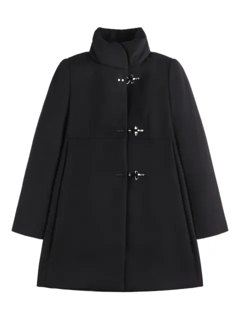 Fay toggle-fastening high-neck coat