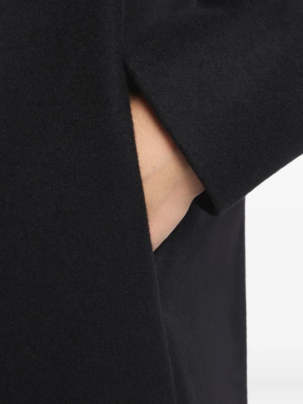 Fay toggle-fastening high-neck coat Zwart