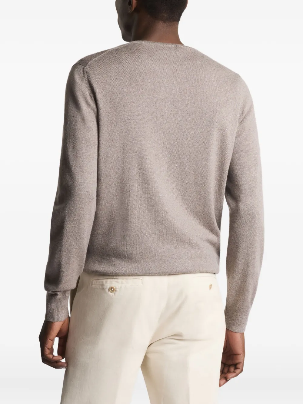 Fay Sweater met ronde hals Beige