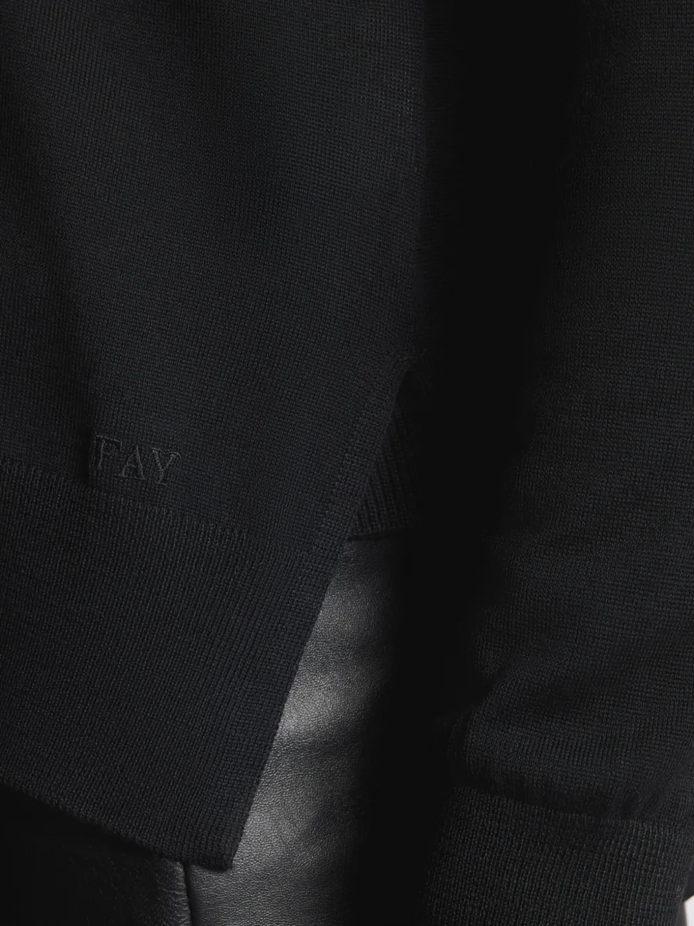 Fay Vest met V-hals Zwart