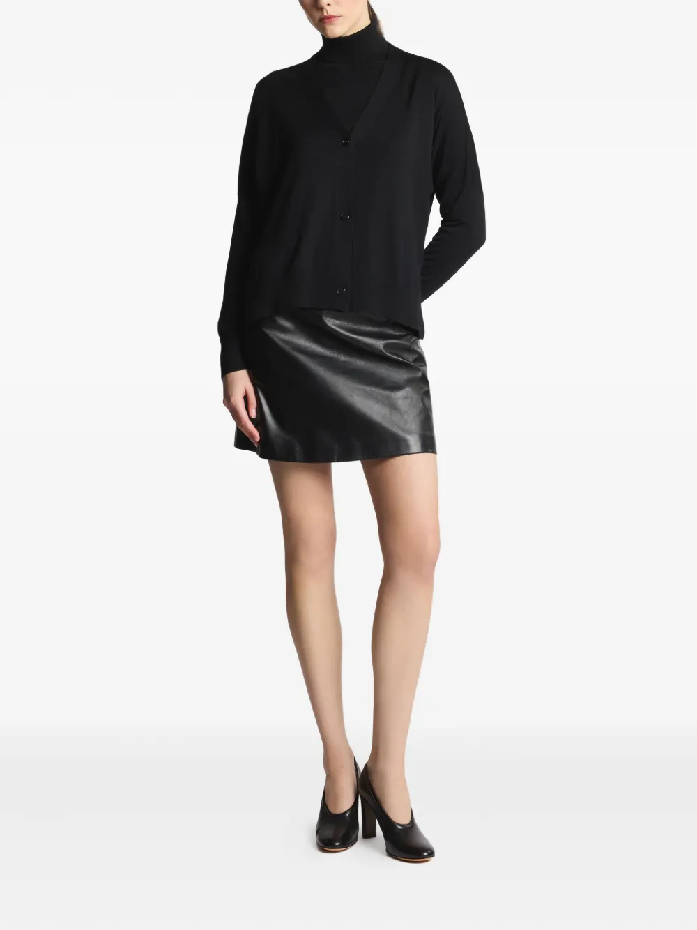 Fay Vest met V-hals Zwart