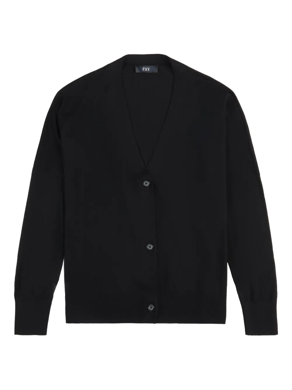 Fay Vest met V-hals Zwart