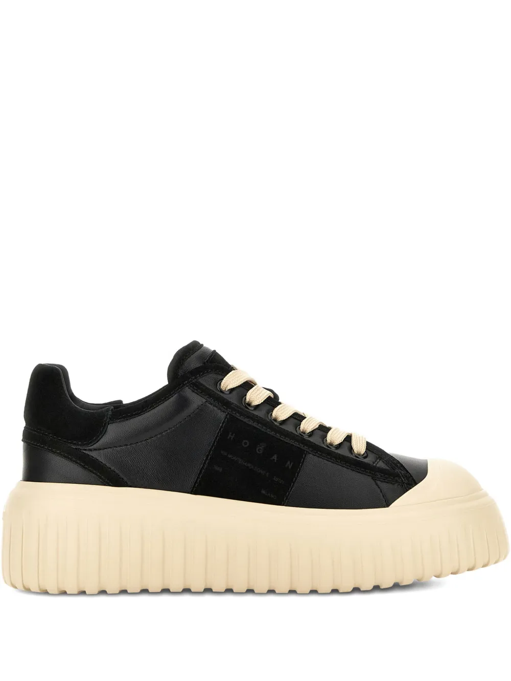 Hogan baskets H-Stripes en daim | noir | Image 1