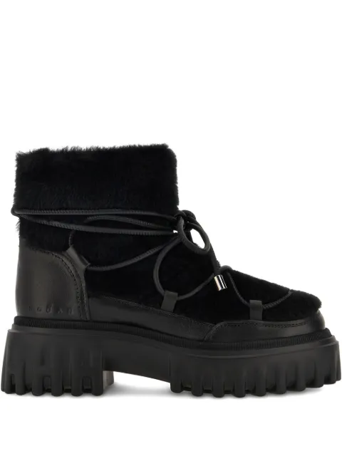 Hogan fur-trimmed boots