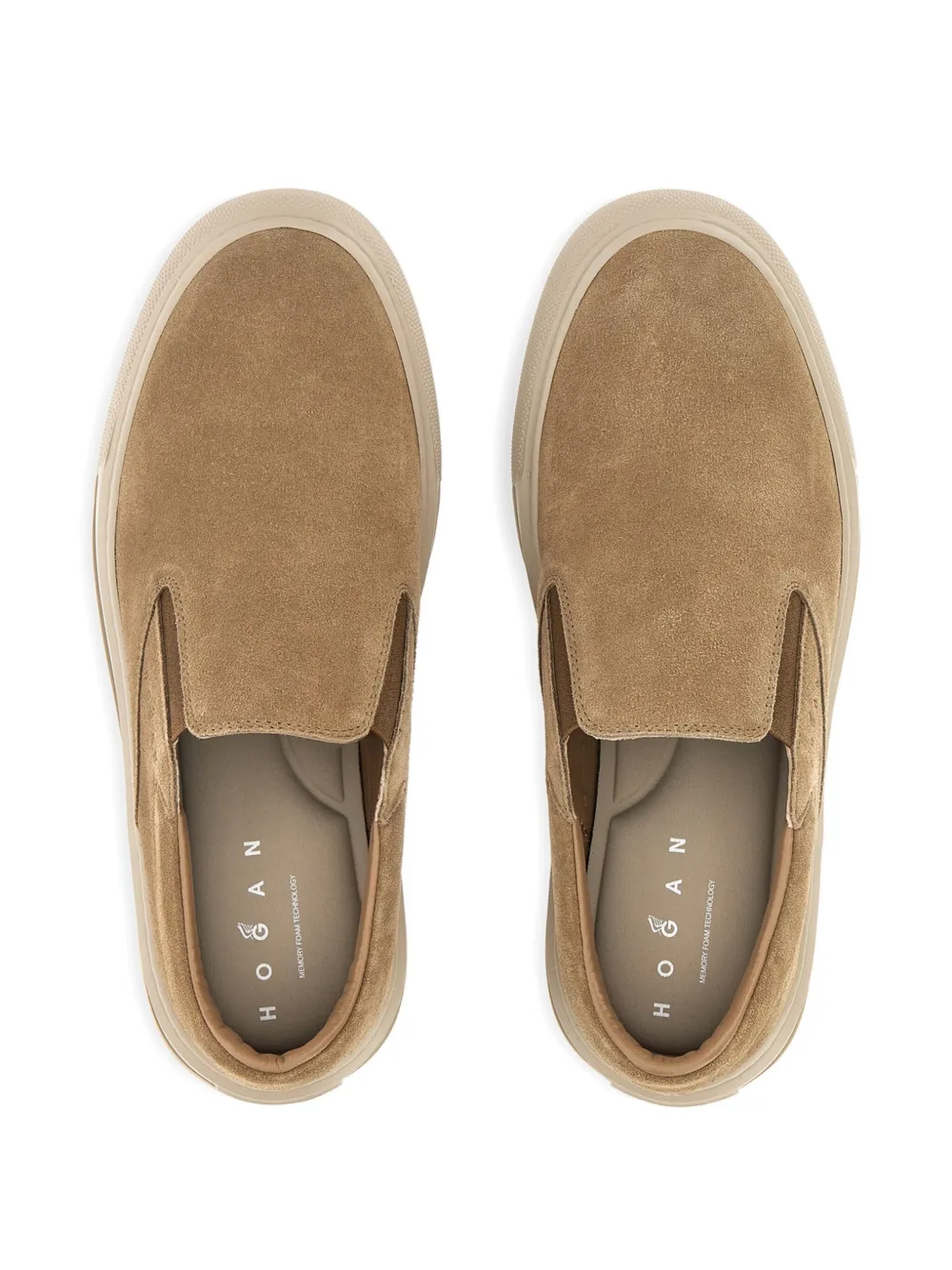 Hogan suede slip-on sneakers Brown