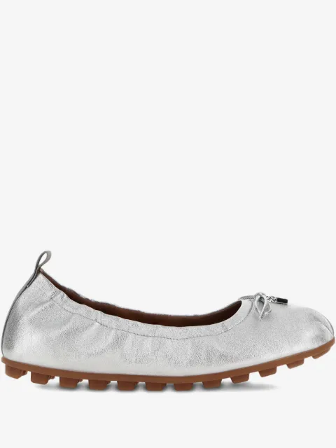 Hogan metallic ballerina shoes