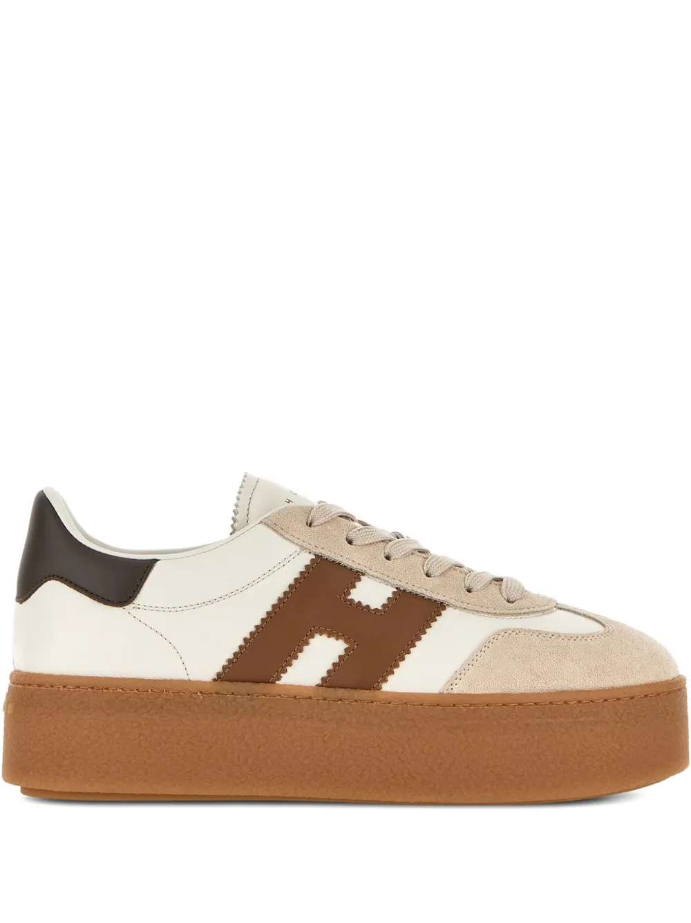 Hogan Sneakers met plateauzool Beige