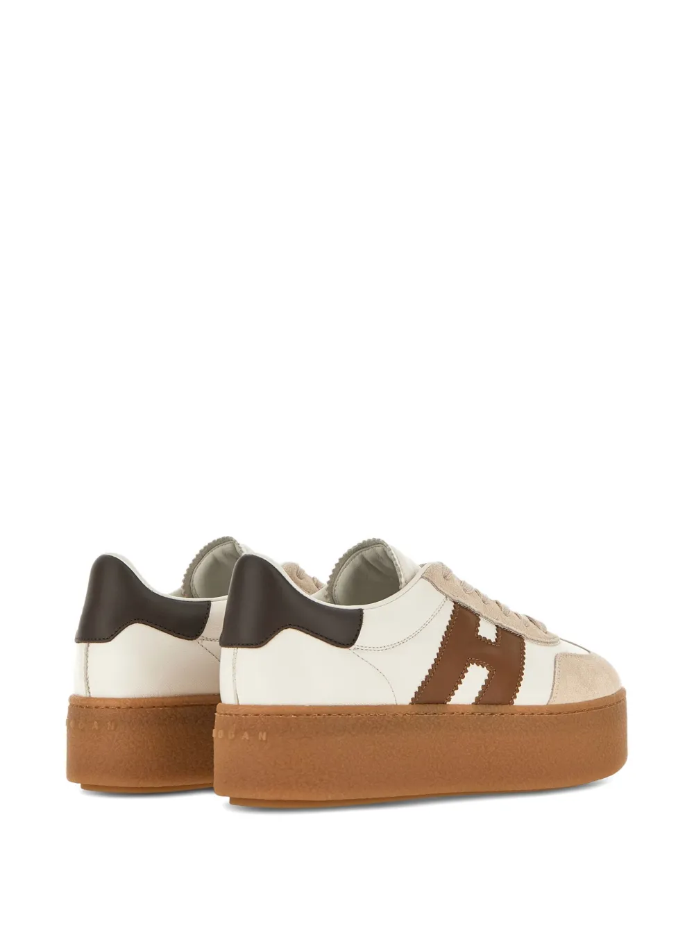 Hogan Sneakers met plateauzool Beige