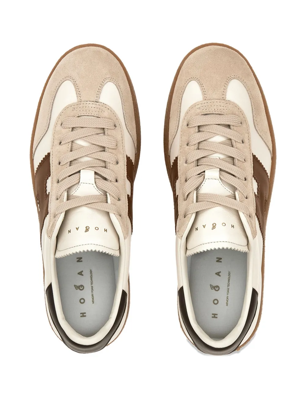 Hogan Sneakers met plateauzool Beige