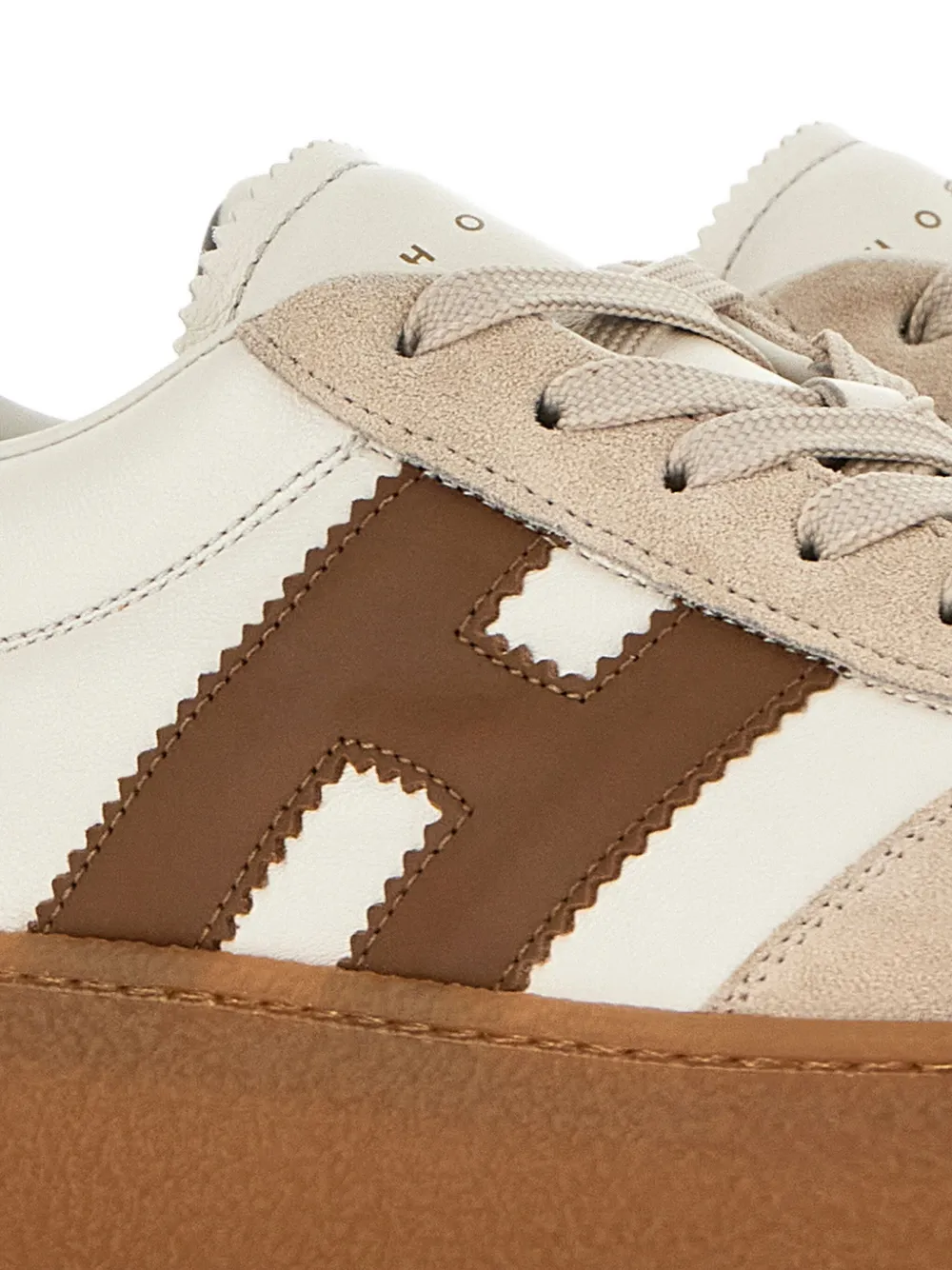 Hogan Sneakers met plateauzool Beige