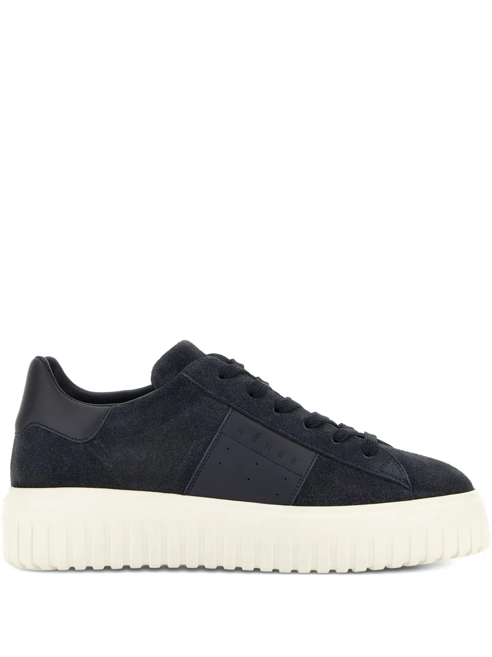 Hogan baskets H-Stripes en daim | bleu | Image 1